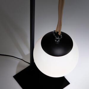 Bílá plastová stolní lampa Kave Home Monteiro