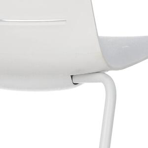Židle Skin 4 bílá, bílá základna