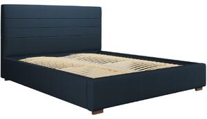 Modrá látková postel MICADONI Aranda 180 x 200 cm