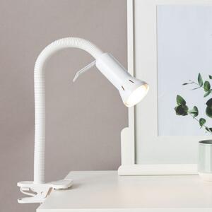 Brilliant 24705T05 Stolní lampa FLEX s klipem BÍLÁ