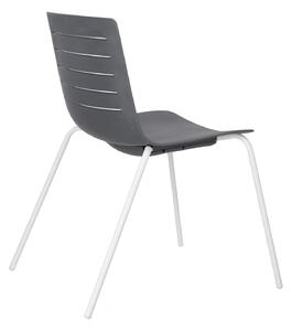 Židle Skin 4 světle šedá/bílá