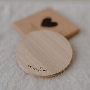 Dřevěný podtácek Oak Coffee Lover