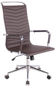Kancelářská židle Clapgate - umělá kůže | tmavě hnědá