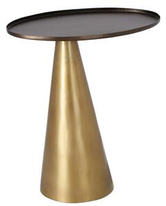 Kave Home Zlatý kovový odkládací stolek LaForma Liliane 45 x 27 cm