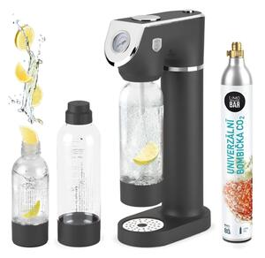 BERLINGERHAUS Výrobník sody SODABAR + bombička + 2 lahve Antracit Collection BH-8557limo