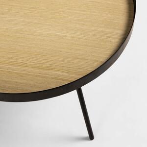Dřevěný kulatý konferenční stolek Kave Home Nenet 84 cm