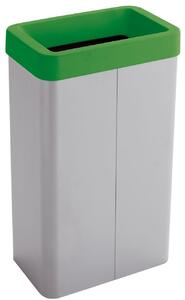 Odpadkový koš na tříděný odpad Caimi Brevetti Maxi G,70 L, zelený, sklo