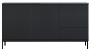 Černá lakovaná komoda MICADONI QUERY 150 X 41 cm