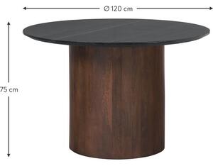 Kulatý jídelní stůl Abby, Ø 120 cm