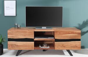 Moebel Living Masivní akátový TV stolek Tanzani 160x43 cm