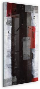 Skleněné hodiny vertikální Abstrakce zsppc-30x60-00171693