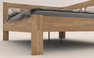 Rohová postel APOLONIE buk/pravá, 160x200 cm