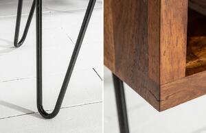Moebel Living Masivní sheeshamový konferenční stolek Remus 100x50 cm