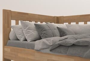 Rohová postel APOLONIE buk/pravá, 140x200 cm