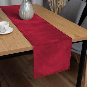 Biante Sametový běhoun na stůl Velvet Premium SVP-049 Jahodově červený 35x120 cm