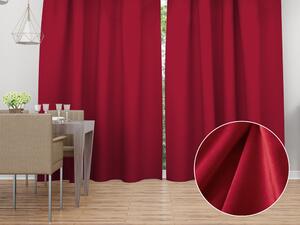 Biante Sametový závěs Velvet Premium SVP-049 Jahodově červený - šířka 135 cm 135x170 cm