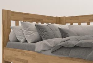Rohová postel APOLONIE dub/pravá, 140x200 cm