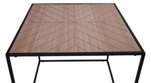 Nordic Living Dřevěný konferenční stolek Bergman 50x50 cm