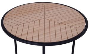 Nordic Living Dřevěný odkládací stolek Bergman 40 cm