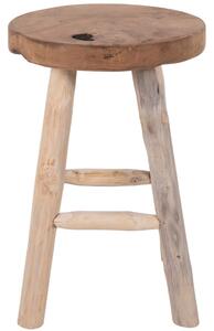 Nordic Living Masivní teaková stolička Bodit 45 cm