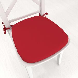 Biante Oblý podsedák Rongo RG-087 Jahodově červený - 39x37x3 cm