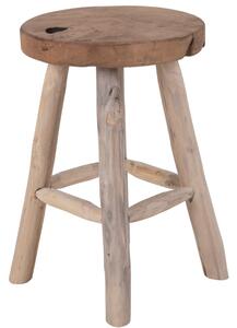Nordic Living Masivní teaková stolička Bodit 45 cm