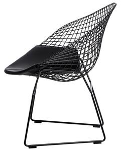 Židle Harry Arm černá/černá poduška