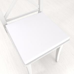 Biante Čtvercový podsedák Rongo RG-031 Studený bílý - 38x38x3 cm