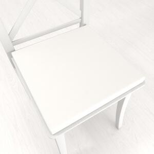 Biante Čtvercový podsedák Rongo RG-032 Krémově bílý - 38x38x3 cm