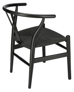 Židle Wicker černá/černá