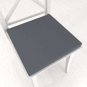 Biante Čtvercový podsedák Rongo RG-017 Tmavě šedý - 38x38x3 cm