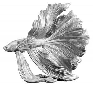 Soška FISH CROWNTAIL 36 CM stříbrná Doplňky | Sochy a sošky