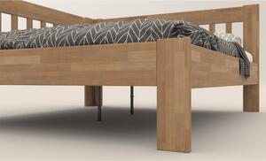Rohová postel APOLONIE buk/levá, 160x200 cm