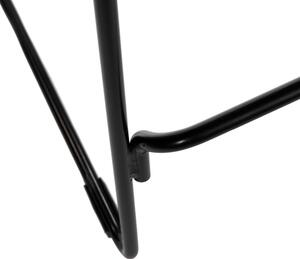 Dill Vysoká barová židle černá s černým polštářem