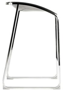 Pedrali Stříbrná kovová barová židle Arod 500 65 cm