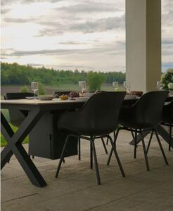 VERMA - jídelní stůl s plynovým ohništěm Blanco Carrara 220x110 cm Exteriér | Zahradní stoly