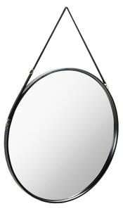 Černé lakované závěsné zrcadlo Kave Home Reintree 80 cm