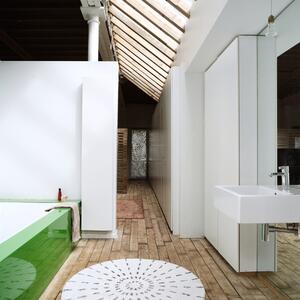 Kulatá bavlněná koupelnová předložka Swirl - Ø 120cm