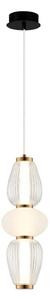 LED Lustr na lanku SHINY LED/17W/230V bílá/zlatá