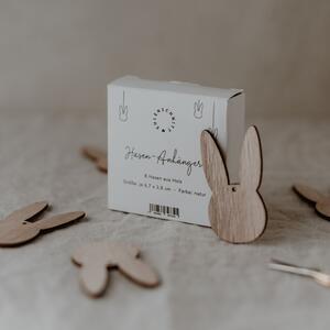 Velikonoční ozdoba Rabbit Natural - set 8 ks