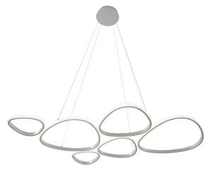 LED Lustr na lanku HELIX LED/61W/230V stříbrná