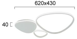 LED Nástěnné svítidlo HELIX LED/33W/230V šedá