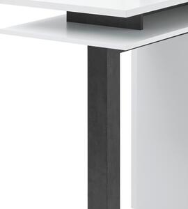 Barový stůl BAY bílá/tmavý beton