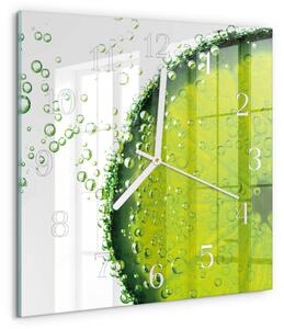 Skleněné hodiny Uhličitan vápenatý zskb-30x30-00087192