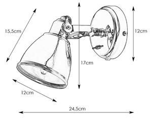 Markslöjd 105814 - Nástěnné svítidlo FJÄLLBACKA 1xE14/40W/230V černá
