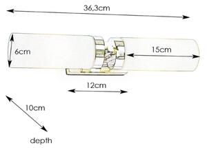 Markslöjd 234841, 450712 - Koupelnové svítidlo STELLA 2xE14/40W/230V IP44