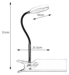 Markslöjd 106471 - LED Lampa s klipem FLEX LED/5W/230V