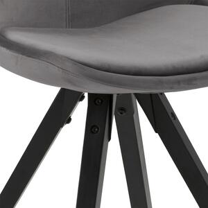 Židle Dima VIC tmavě šedá / černá