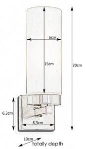 Markslöjd 234744 - Koupelnové nástěnné svítidlo STELLA 1xE14/40W/230V IP44