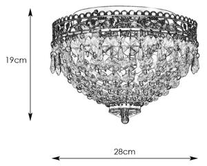 Markslöjd 108423 - Stropní svítidlo JOLINE 2xE14/40W/230V chrom
